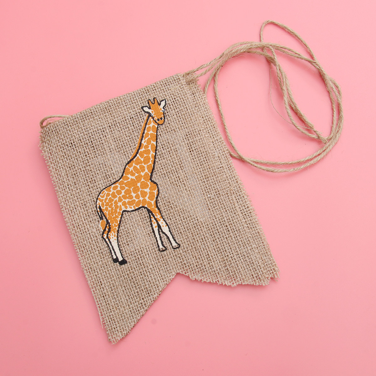 Giraffe Linen Banner One Print - Baby Nursery Garland avis et prix