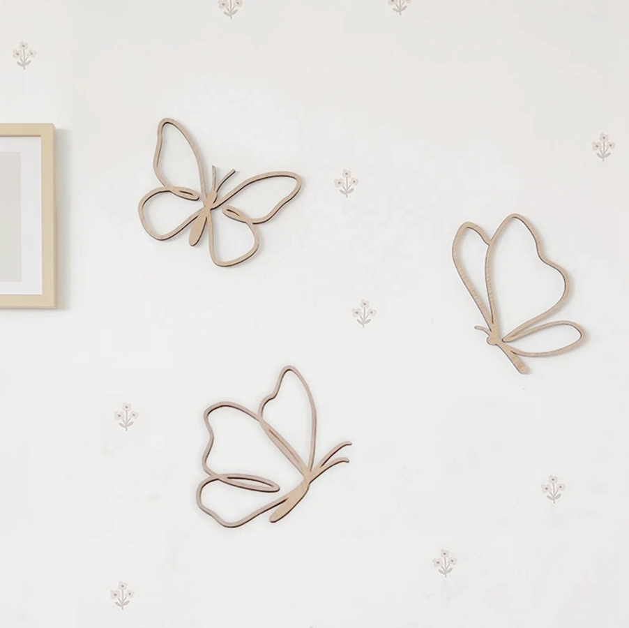 wooden butterflies sign, Woode - Baby Nursery Products avis et prix