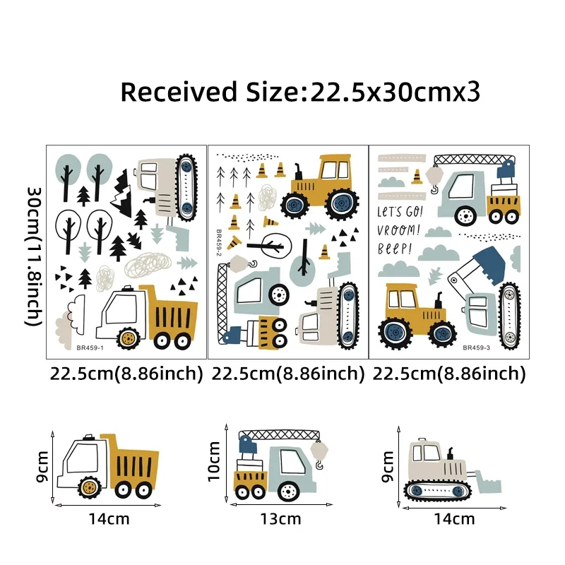 Hand Drawn Cute Cars Cargo Tru - Baby Nursery Products avis et prix