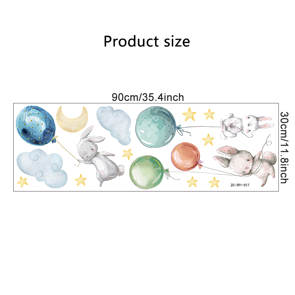Cute Lovely Flying Rabbits Wal - Baby Nursery Products avis et prix