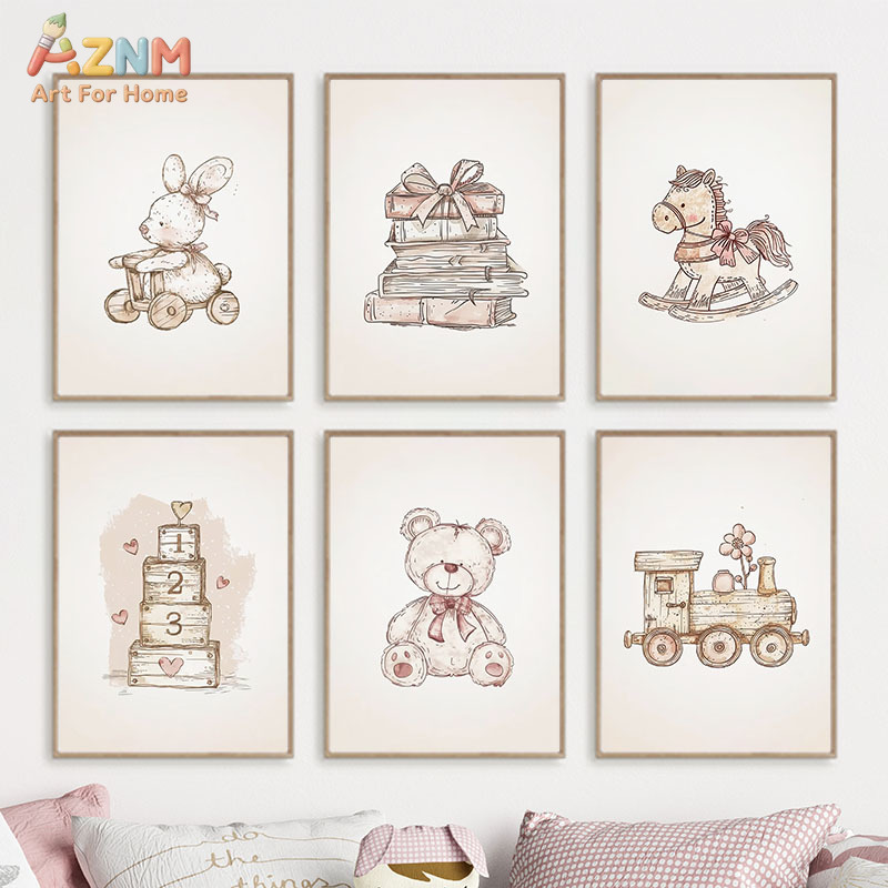AZNM Vintage Baby Toy Canvas W - Baby Nursery Vintage avis et prix