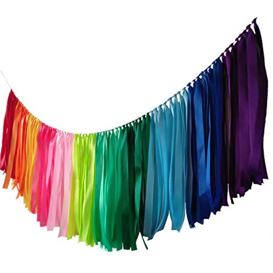 Pastel Rainbow Ribbon Garland  - Baby Nursery Garland avis et prix
