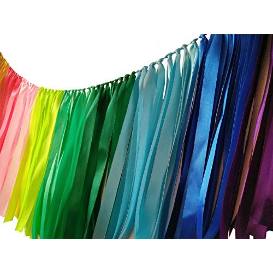 Pastel Rainbow Ribbon Garland  - Baby Nursery Garland avis et prix
