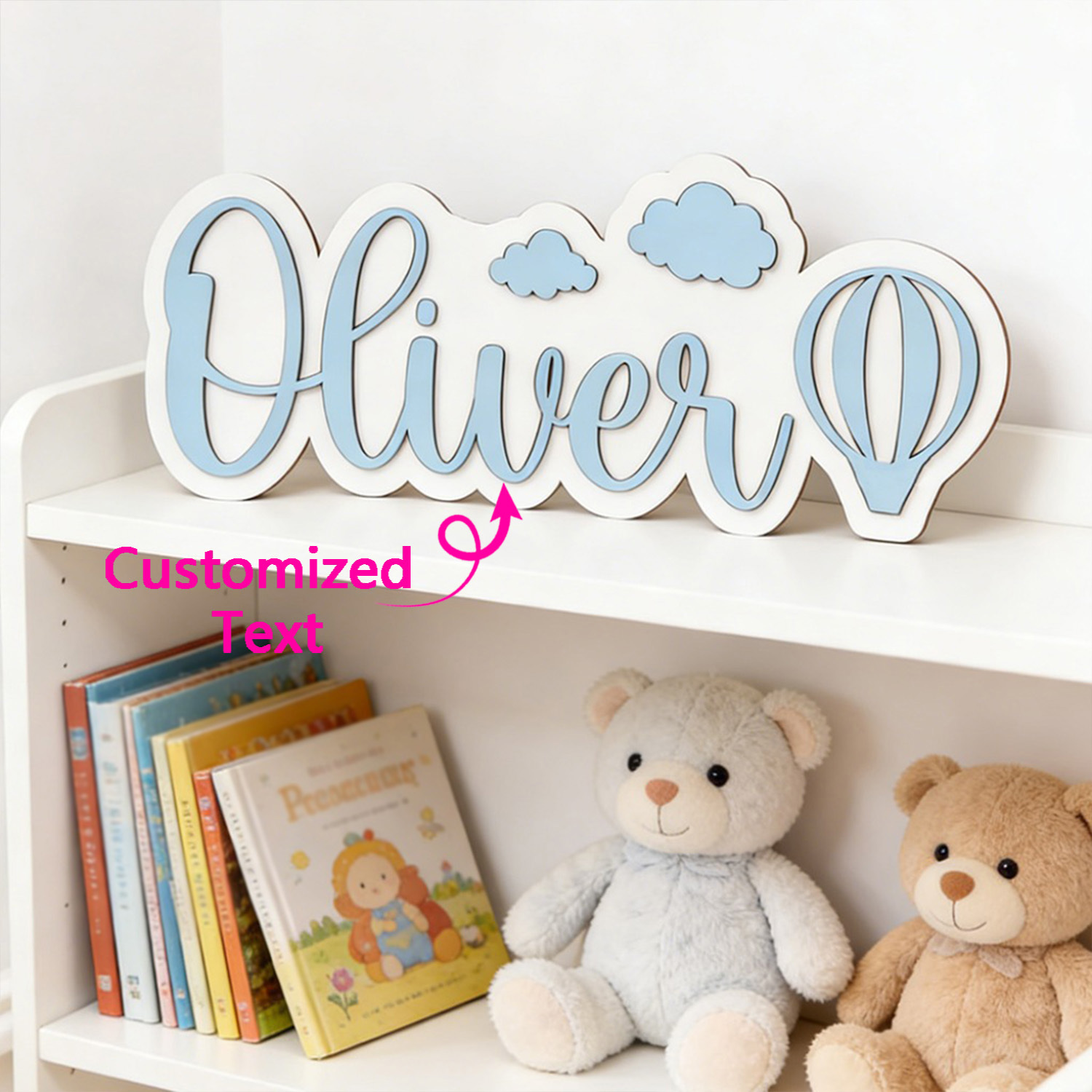 Personalized Hot Air Balloon & - Baby Nursery Name avis et prix