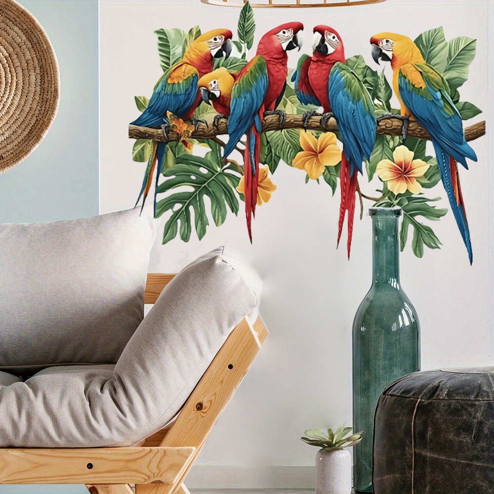 3Pcs Parrots on Branch Wall St - Baby Nursery Products avis et prix