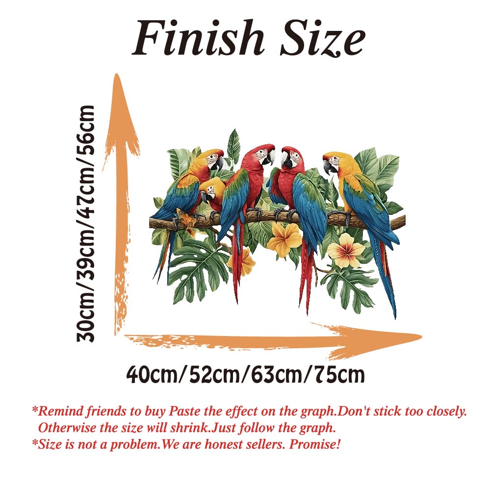 3Pcs Parrots on Branch Wall St - Baby Nursery Products avis et prix