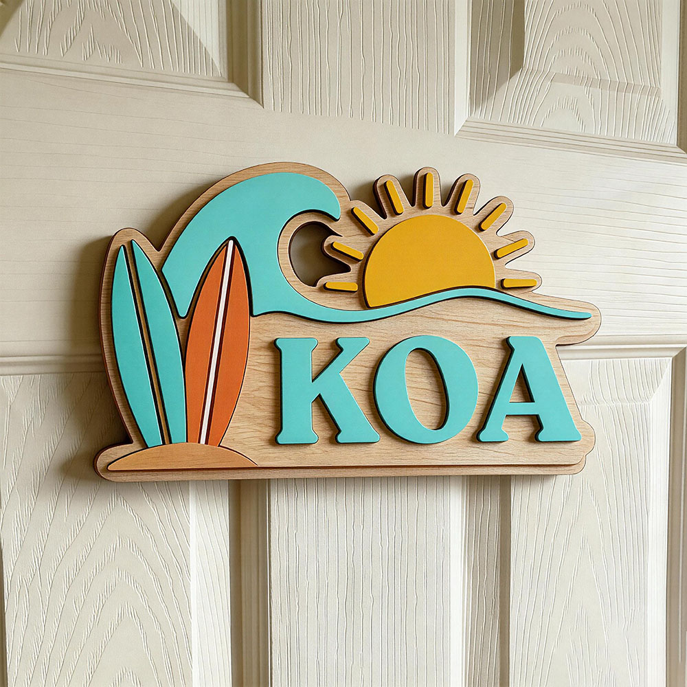 Custom Beach Wave Surfboard Su - Baby Nursery Name avis et prix