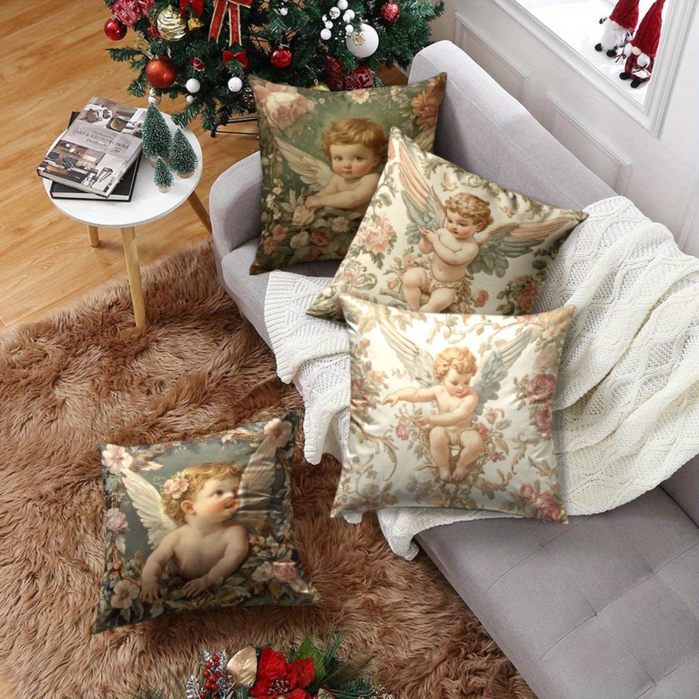 Printed Angel Floral Pillow Co - Baby Nursery Vintage avis et prix