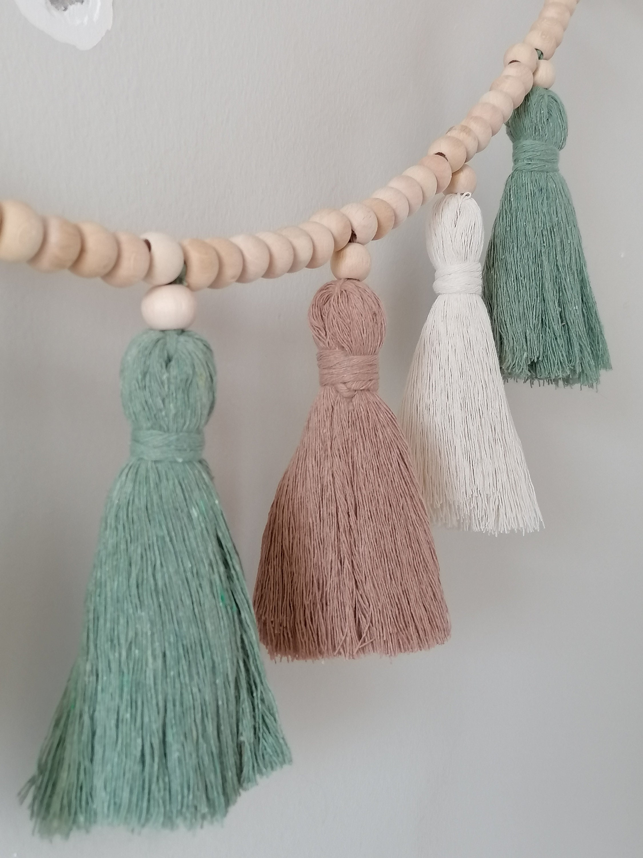 Tassel Macrame Garland , Boho  - Baby Nursery Garland avis et prix