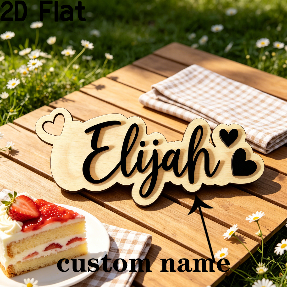 1Pc Custom Love Decor Wooden A - Baby Nursery Name avis et prix