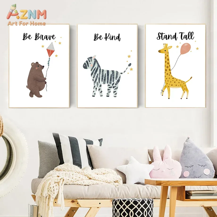 AZNM Be Brave Kind Stand Tall  - Baby Nursery Wall avis et prix