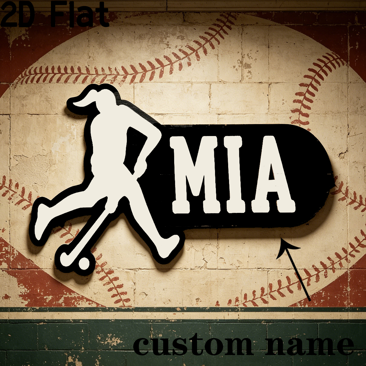 1Pc Custom Sports Hockey Woode - Baby Nursery Wall avis et prix