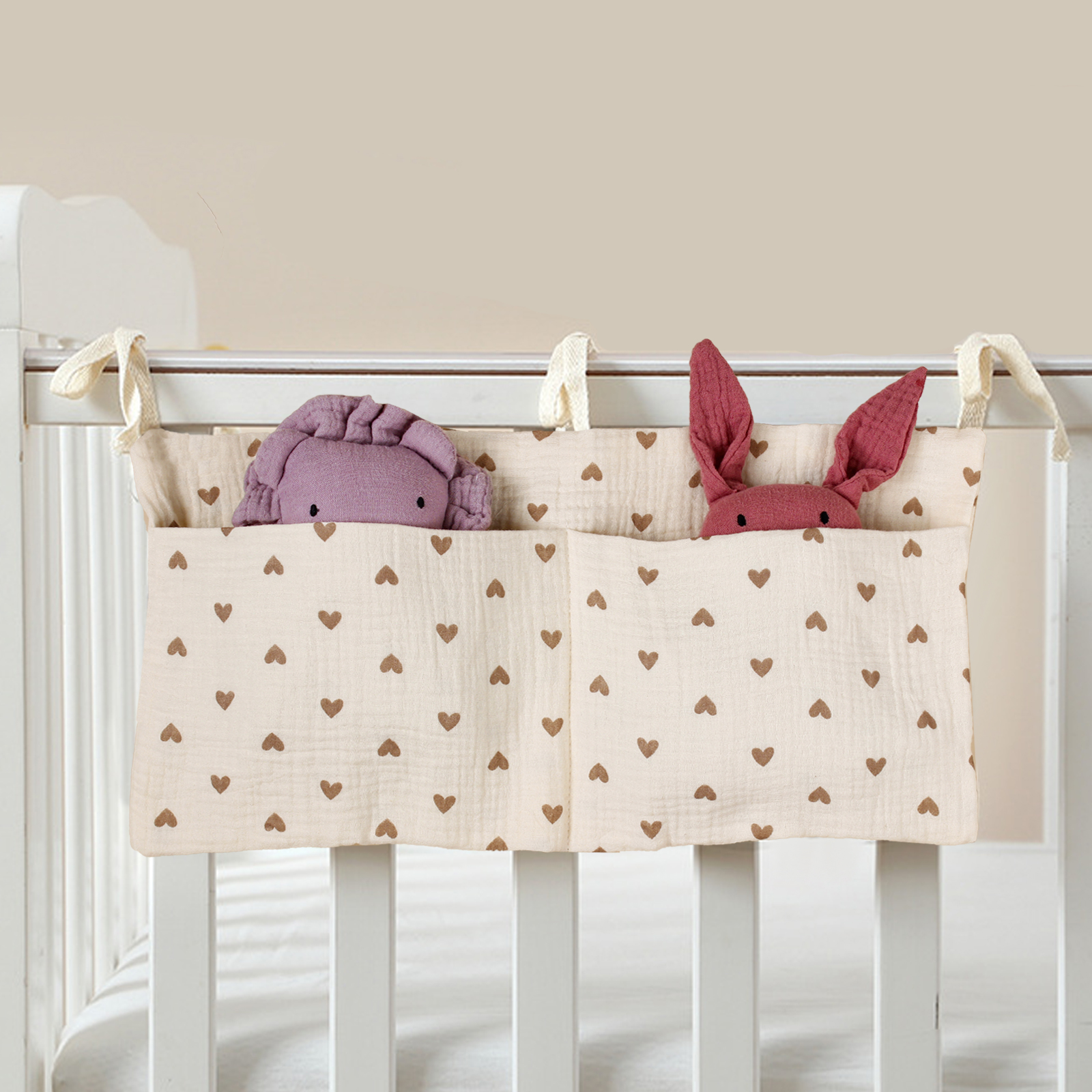 Baby Crib Storage Bag Cotton M - Baby Nursery Organiser avis et prix