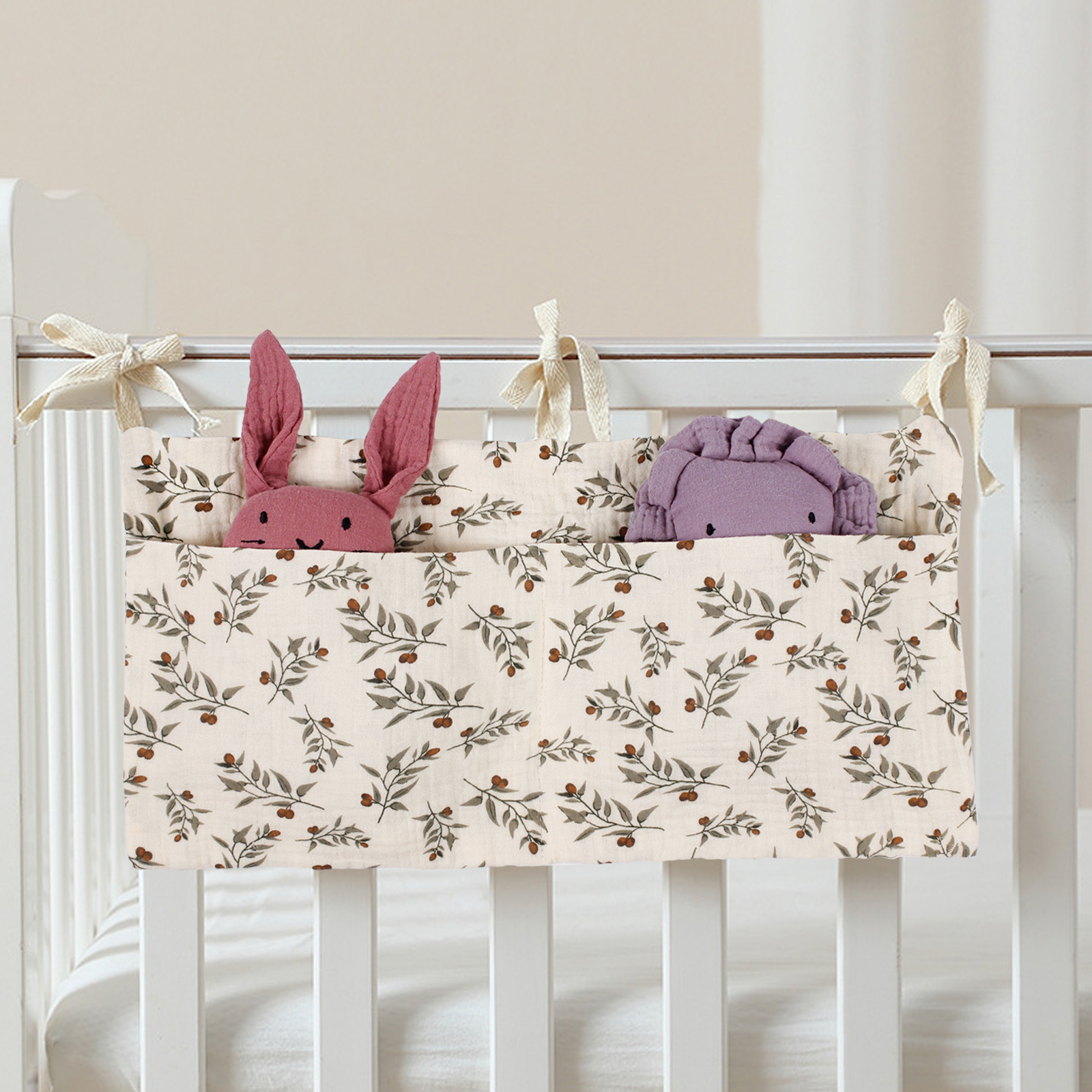 Baby Crib Storage Bag Cotton M - Baby Nursery Organiser avis et prix