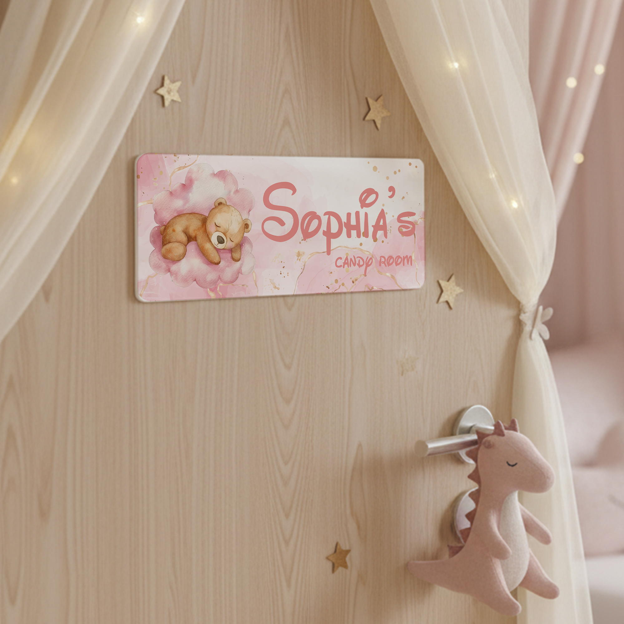 1pc Custom Bear Name/Text Acry - Baby Nursery Name avis et prix