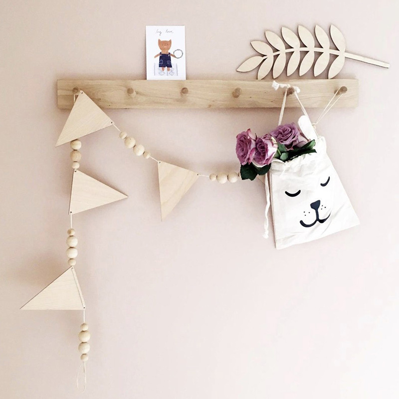 Baby Room Garland Wooden Trian - Baby Nursery Garland avis et prix