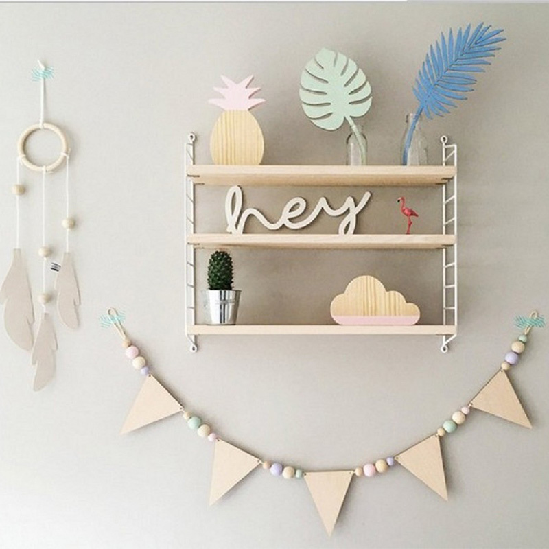 Baby Room Garland Wooden Trian - Baby Nursery Garland avis et prix