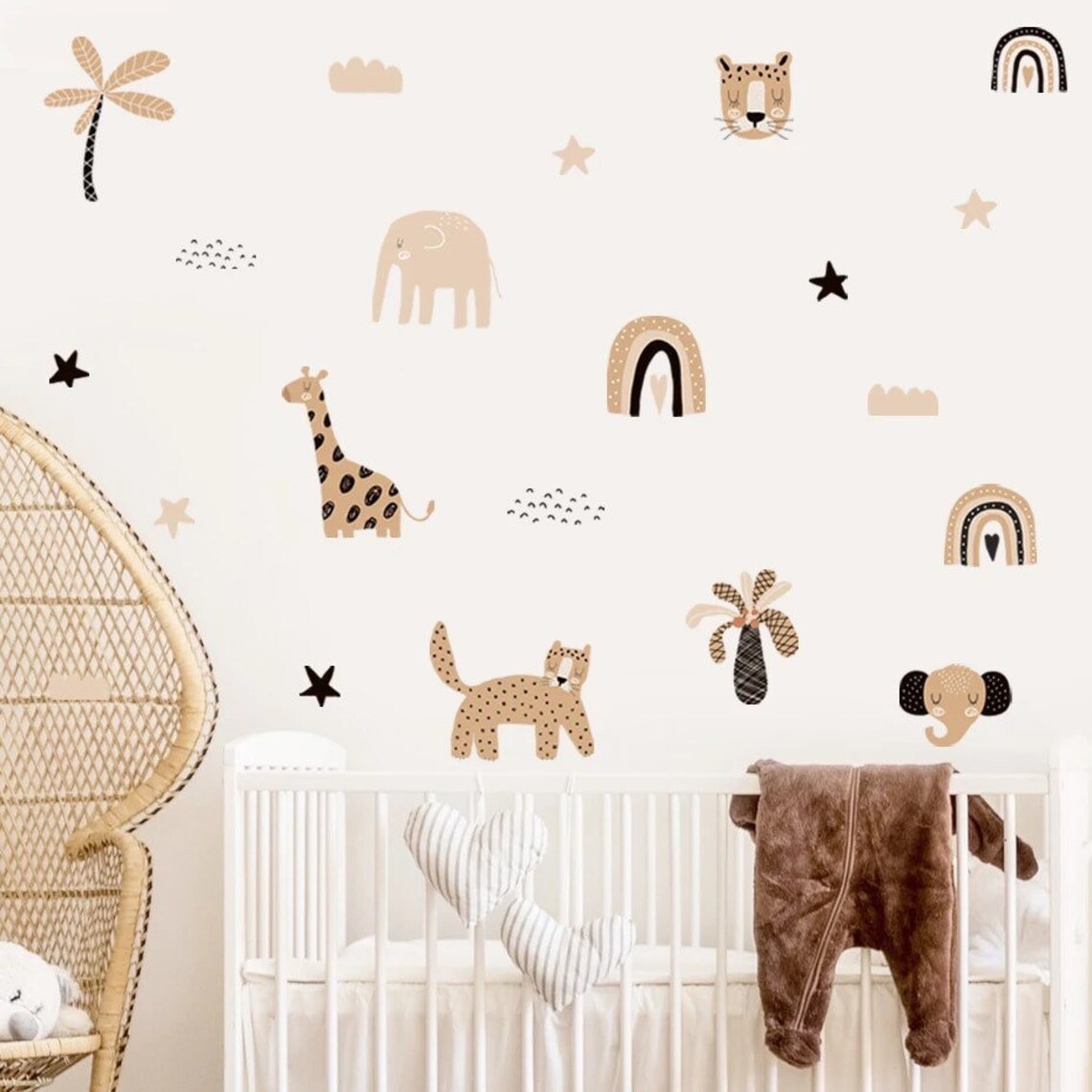 Boho Cartoon Rainbows Star Cut - Baby Nursery Pictures avis et prix