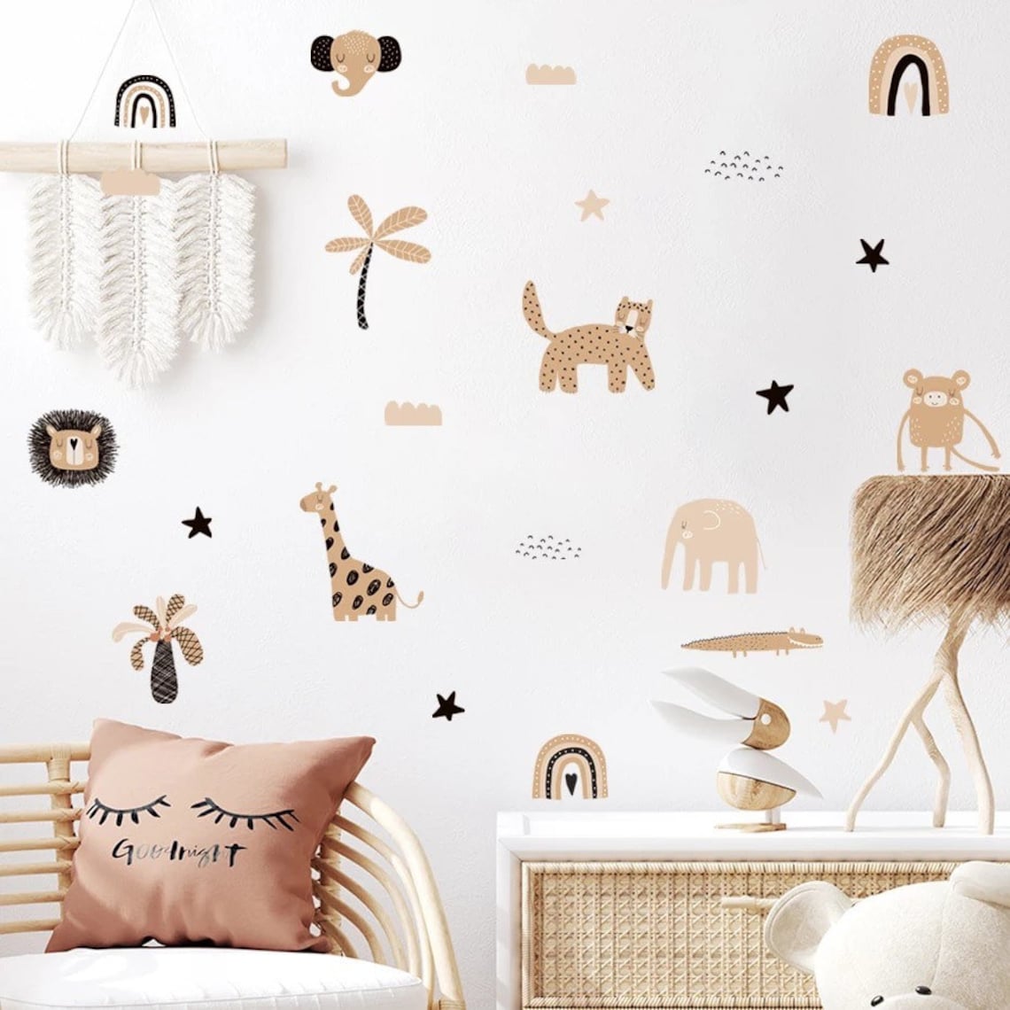 Boho Cartoon Rainbows Star Cut - Baby Nursery Pictures avis et prix